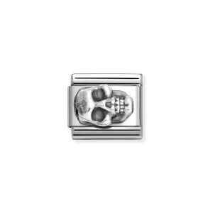 Nomination Classic Oxidised Skull Silver Charm - 330101_65