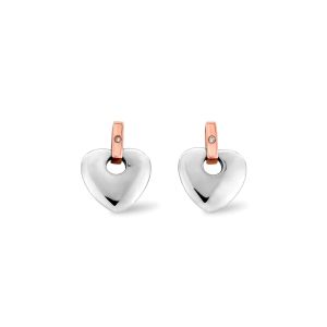 Clogau Cariad Sterling Silver Stud Earrings with Diamonds - 3SCE010