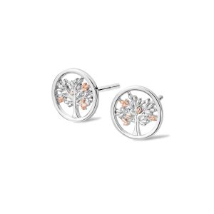 Clogau Tree of Life Sterling Silver Stud Earrings - 3SNTLCSE