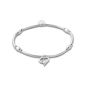 Clogau Paw Prints Heart Affinity Bracelet 3SPMH880