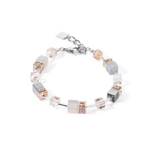 Coeur De Lion GeoCUBE Bracelet - Rose Gold Peach