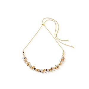 Coeur De Lion Dancing Crystals Necklace - Gold Beige - 4639101016