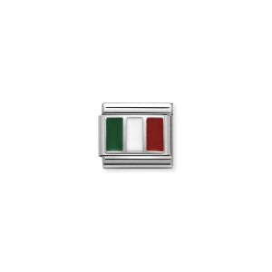 NOMINATION Composable Classic FLAGS in st.steel, enam.sterling silver Italy