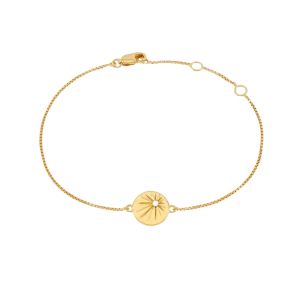Rachel Jackson North Star Bracelet Gold NSB3GP