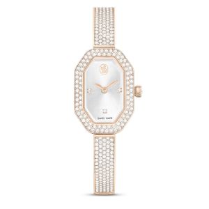 Swarovski Dextera Bangle Watch Metal Bracelet - Gold Tone Champagne Finish 5672987