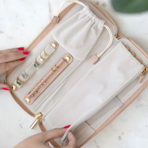 Stackers Blush Pink Jewellery Roll - 75758