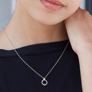 Kit Heath Bevel Cirque Dainty Necklace - Silver