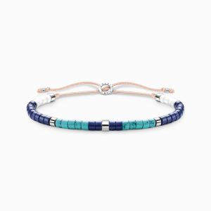 Thomas Sabo Slider Bracelet with Blue Stones A2065-775-7-L20