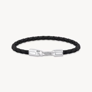Thomas Sabo Black Leather Bracelet - A2149-682-11-L21