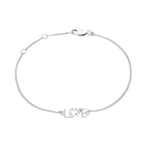 Rachel Jackson Art Deco Love Bracelet Silver ALLBS