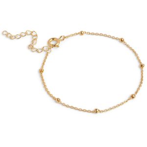 Enamel Copenhagen Beaded Chain Gold Bracelet. Item code B153G.