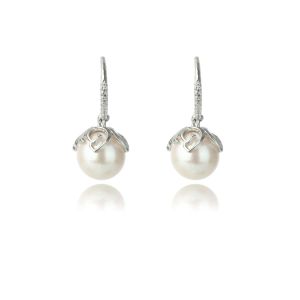 Georgini Oceans Palm Cove Freshwater Pearl Earrings - Silver - IE1111W