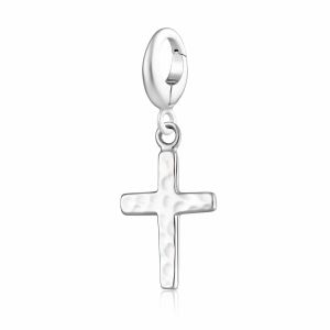 Lily Charmed Cross Charm Silver - item number CSCX