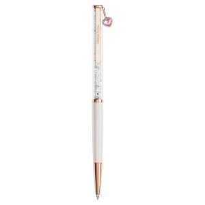 Swarovski Crystalline Pen Pink Heart - Pink Lacquered with Rose Gold Tone Plating - 5732990