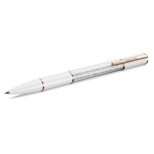Swarovski Crystalline Lustre Ballpoint Pen White Rose Gold-Tone Plated