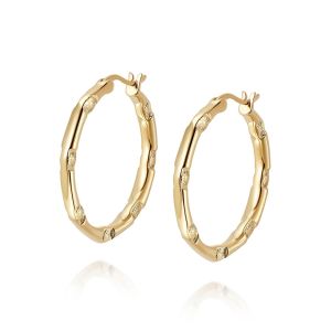 Daisy London Estée Lalonde Goddess Glow Hoop Earrings - Gold