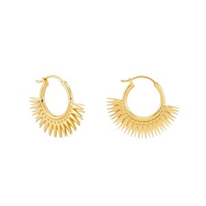 Rachel Jackson Rising Sun Hoop Earrings Gold DSE11GP