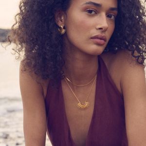 Rachel Jackson Rising Sun Necklace Gold DSN6GP