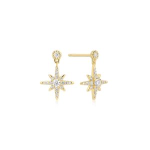 Ania Haie Dangling Nova Star Gold Stud Earrings. Item code E071-02G.