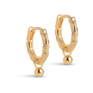Enamel Copenhagen Belle Gold Hoop Earrings