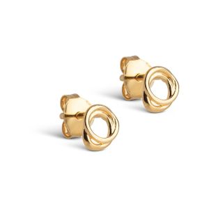 Enamel Copenhagen Bellu Mini Gold Stud Earrings. Item code E430G.