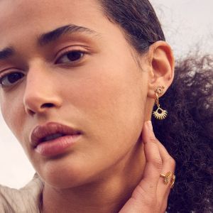 Rachel Jackson Eternal Sun Stud Earrings Gold EGME1GP