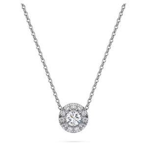 Swarovski Eternity Halo Solitaire Pendant Lab-Grown Diamonds 0.23ct Round Shape Sterling Silver - 5697105