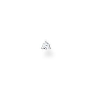 Thomas Sabo Single Earring - White Round Stone in Silver H2197-051-14