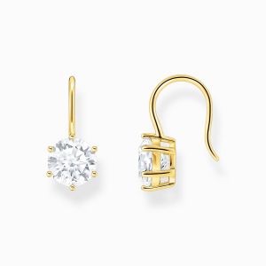 Thomas Sabo Earrings with White Zirconia - Gold - H2287-414-14