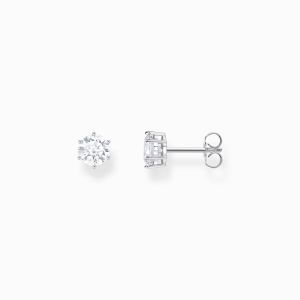 Thomas Sabo Silver Stud Earrings with White Zirconia Brilliant Cut H2301-051-14