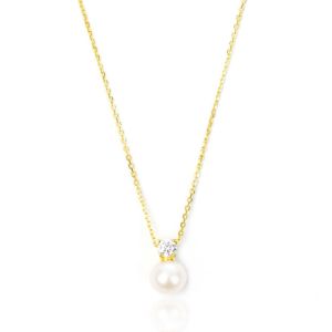 Georgini Oceans Noosa Freshwater Pearl Necklace - Gold - IP895G