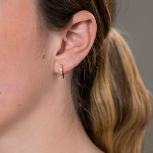 Georgini Noel Nights Shine Hoop Earrings - Gold - IE1036G