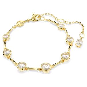Swarovski Imber Tennis Bracelet Mixed Round Cuts - White with Gold Tone Plating - 5705465
