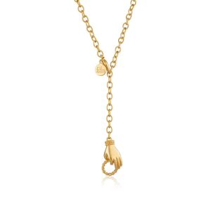 Lily Charmed In Safe Hands Charm Collector Necklace Gold - item number CHCGSFHD