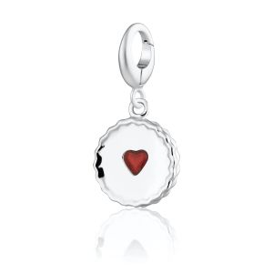 Lily Charmed Jammie Dodger Charm Silver - item number CSJAM