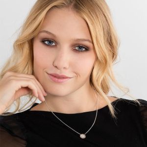 Thomas Sabo Classic Pavé Silver Necklace KE1493-051-14