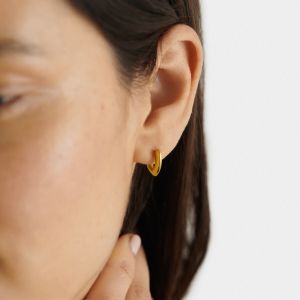 Katie Loxton Alora Heart Waterproof Gold Huggie Earrings KLJ6243