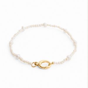 Katie Loxton Pearl Glow Waterproof Gold Bracelet | Item code KLJ6361