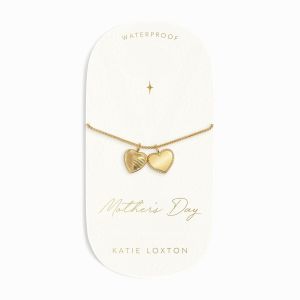 Katie Loxton Mother's Day Waterproof Gold Charm Bracelet. Item code KLJ6368.