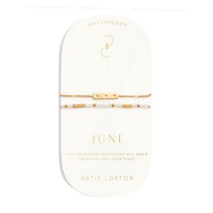 Katie Loxton 'June' Waterproof Gold Birthstone Bracelet KLJ6384