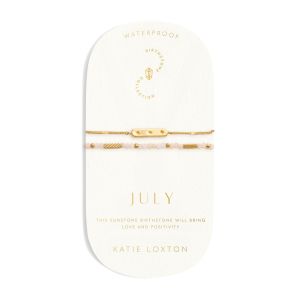Katie Loxton 'July' Waterproof Gold Birthstone Bracelet