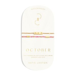 Katie Loxton 'October' Waterproof Gold Birthstone Bracelet KLJ6388