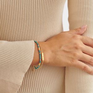 Katie Loxton 'December' Waterproof Gold Birthstone Bracelet KLJ6390