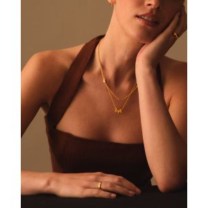 Katie Loxton Laia Waterproof Gold Necklace. Item code KLJ6460.
