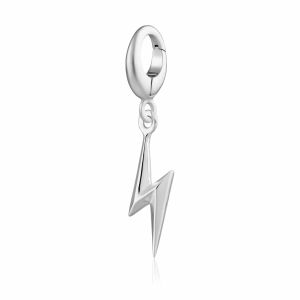 Lily Charmed Lightning Bolt Charm Silver - item number CSBOLT