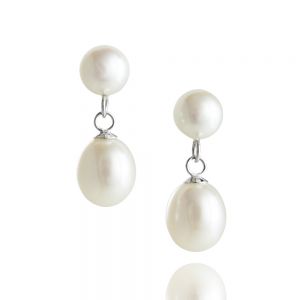 Jersey Pearl Dew Drop Earrings