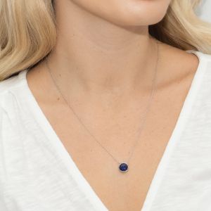Sarah Alexander Midnight Kiss Cloudy Blue Kyanite Necklace