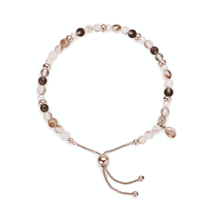 Jersey Pearl Sky Bracelet - Scatter Style in Montana Agate and Rose Gold 1827934