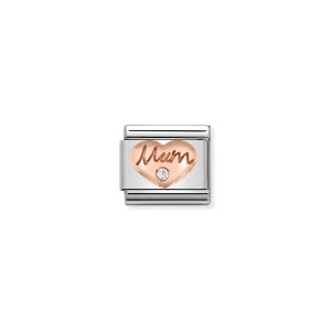 Nomination Rose Gold and Zirconia Classic Mum Charm - 430305/10