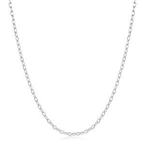 Ania Haie Silver Rectangle Link Chain Necklace - N060-03H